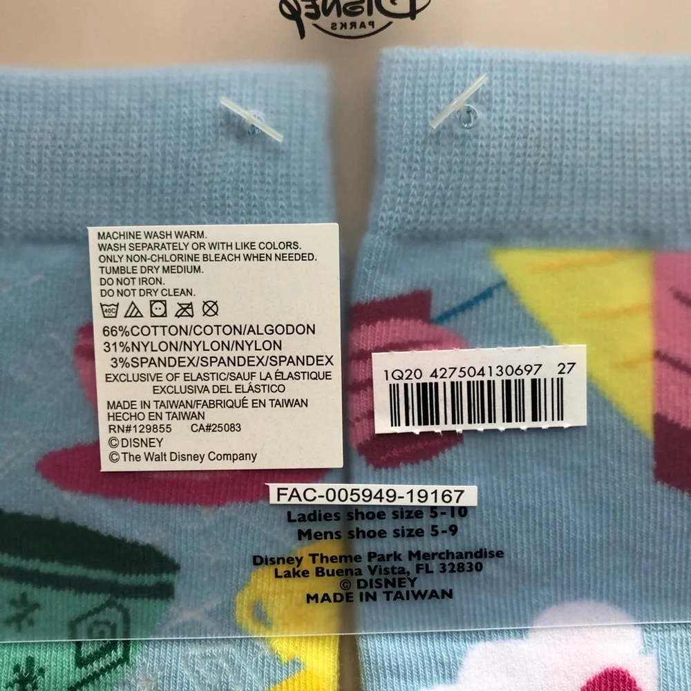 Disney Parks Alice in Wonderland Teacups Socks